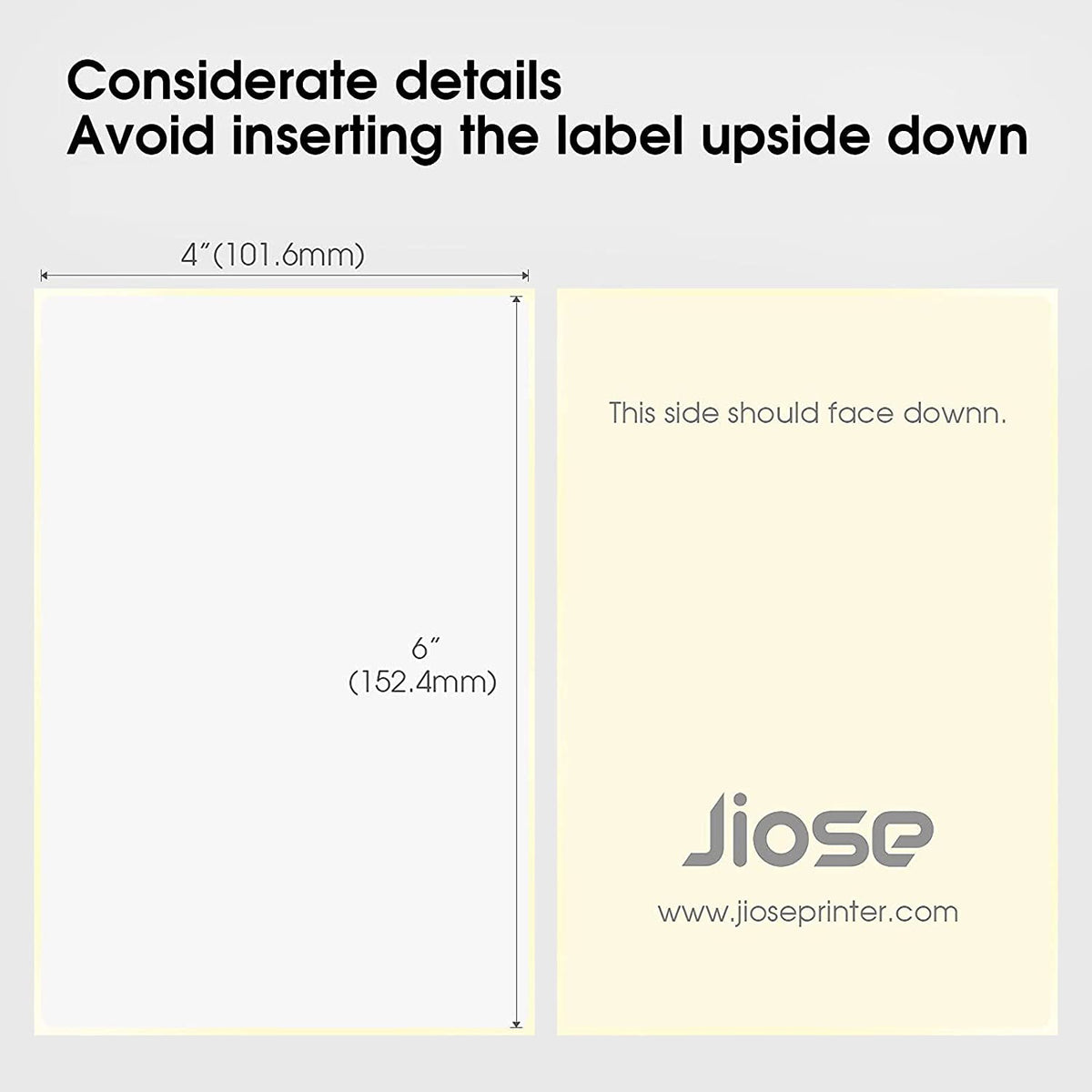 JIOSE 4x6 Label Holder Thermal Label Holder For Rolls And Assorted Sizes Work